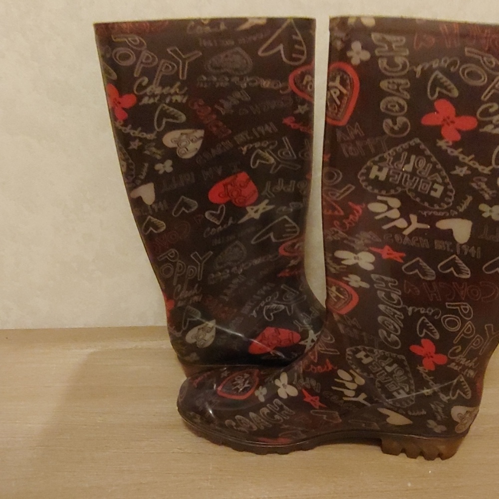 Coach Poppy Rain Boots
